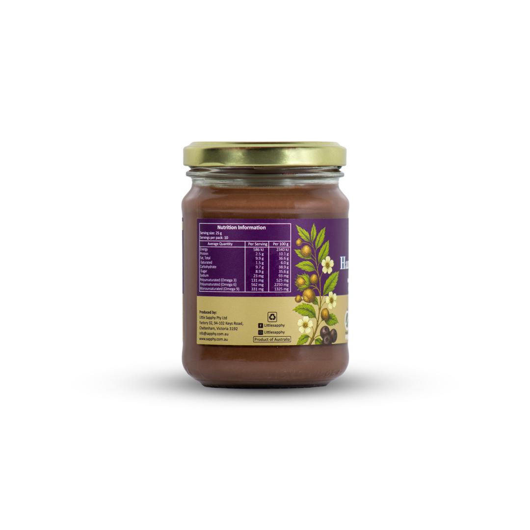 Sapphy Premium HazelAçaí Spread – 250g | Superfood Hazelnut & Açaí Blend | Palm Oil-Free