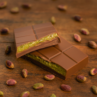 Sapphy Premium Pistachio & Kunafa Chocolate Bar – 225g | Crispy Middle Eastern Pastry with Creamy Pistachio Filling – Dubai Chocolate Limited Edition, Palm Oil Free