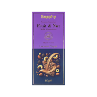 Sapphy Premium Fruit & Nut Milk Chocolate – 80g | Made with Coconut Sugar & Roasted Nuts