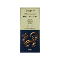 Sapphy Premium Milk Chocolate – 80g | Made with Coconut Sugar